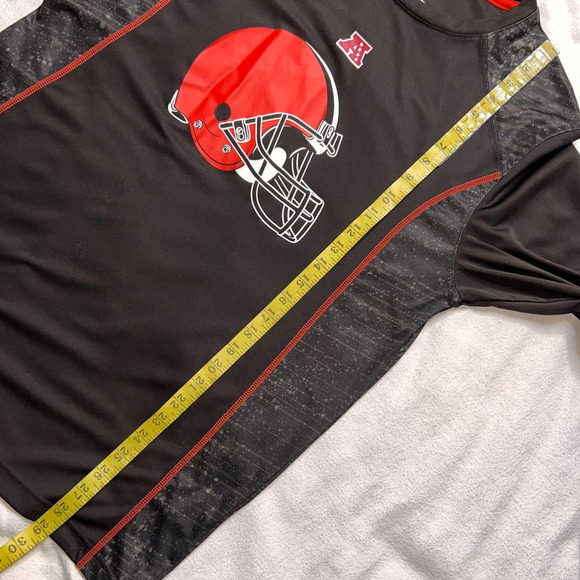 NFL Cleveland Browns Brown Long Sleeve TX3 Cool Athletic Top- L - Picture 6 of 11